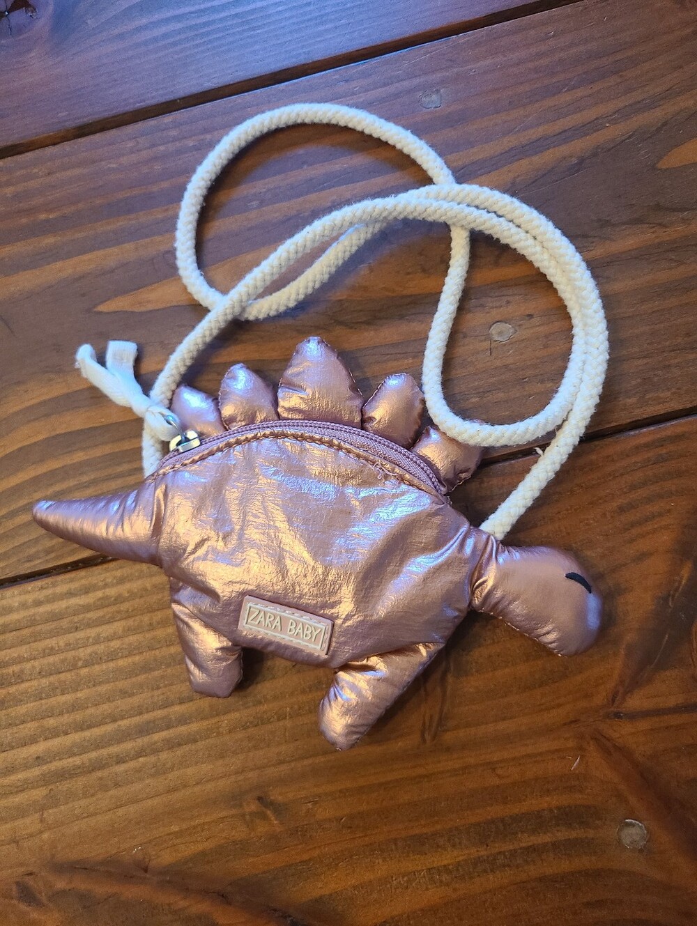 ZARA Baby - Pink Metallic Dinosaur 🦕 Crossbody Bag